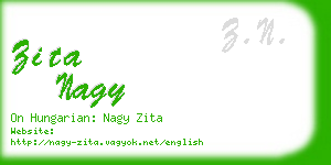 zita nagy business card